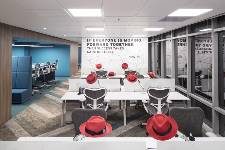 红帽IT解决方案公司办公室设计